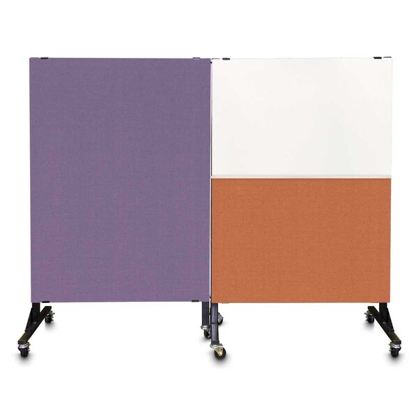 United Visual Products Enclosed Corkboard, 3 Door, 96"x48", 4" Fra, UV3427-BRONZE-SURF UV3427-BRONZE-SURF - main